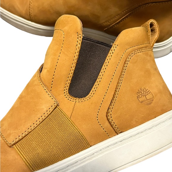 TIMBERLAND Women's Tan Genuine Leather Round Toe Comfortable Bootie-Size 9.5 - Picture 11 of 13